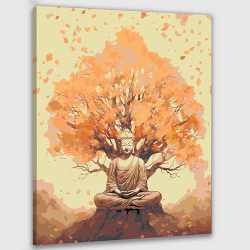 Картина по номерам 50х40 Будда: искусство внутреннего покоя и счастья спайра руперт присутствие том 1 искусство покоя и счастья