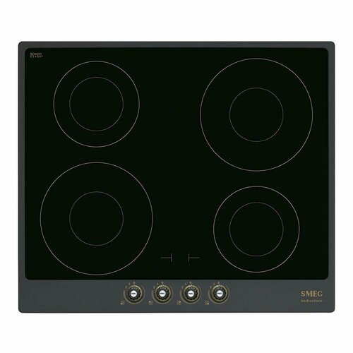 Индукционная варочная панель 60 см Smeg Cortina SI764AOM антрацит 14979000₽