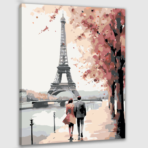 Картина по номерам 50х40 Парижская страсть
