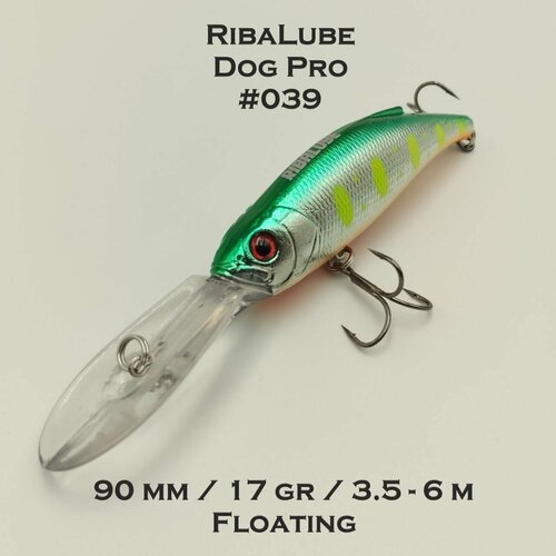 Воблер RibaLube DOG PRO 90F #039