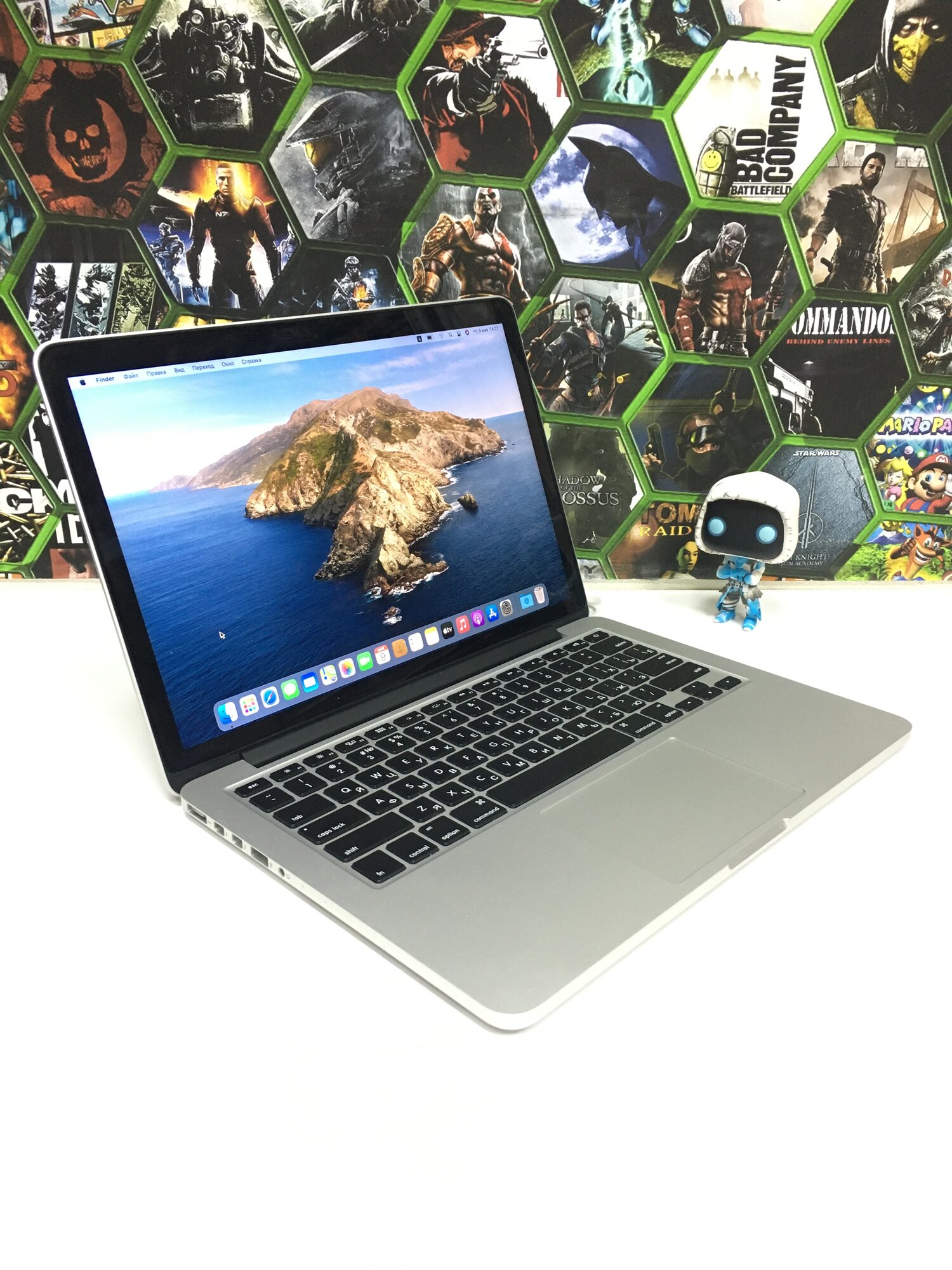 Ноутбук Apple MacBook Pro 13 Retina 2560x1600, Intel Core i5 2x2400Mhz, 4Gb, Intel Iris, SSD 128Gb, 2013, OS Big Sur.