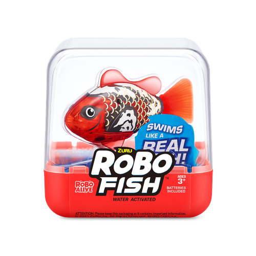 Интерактивная игрушка Zuru Игрушка-роборыбка Zuru Robo Fish Красный 5 см / зуру интерактивная игрушка zuru robo alive таракан 7152