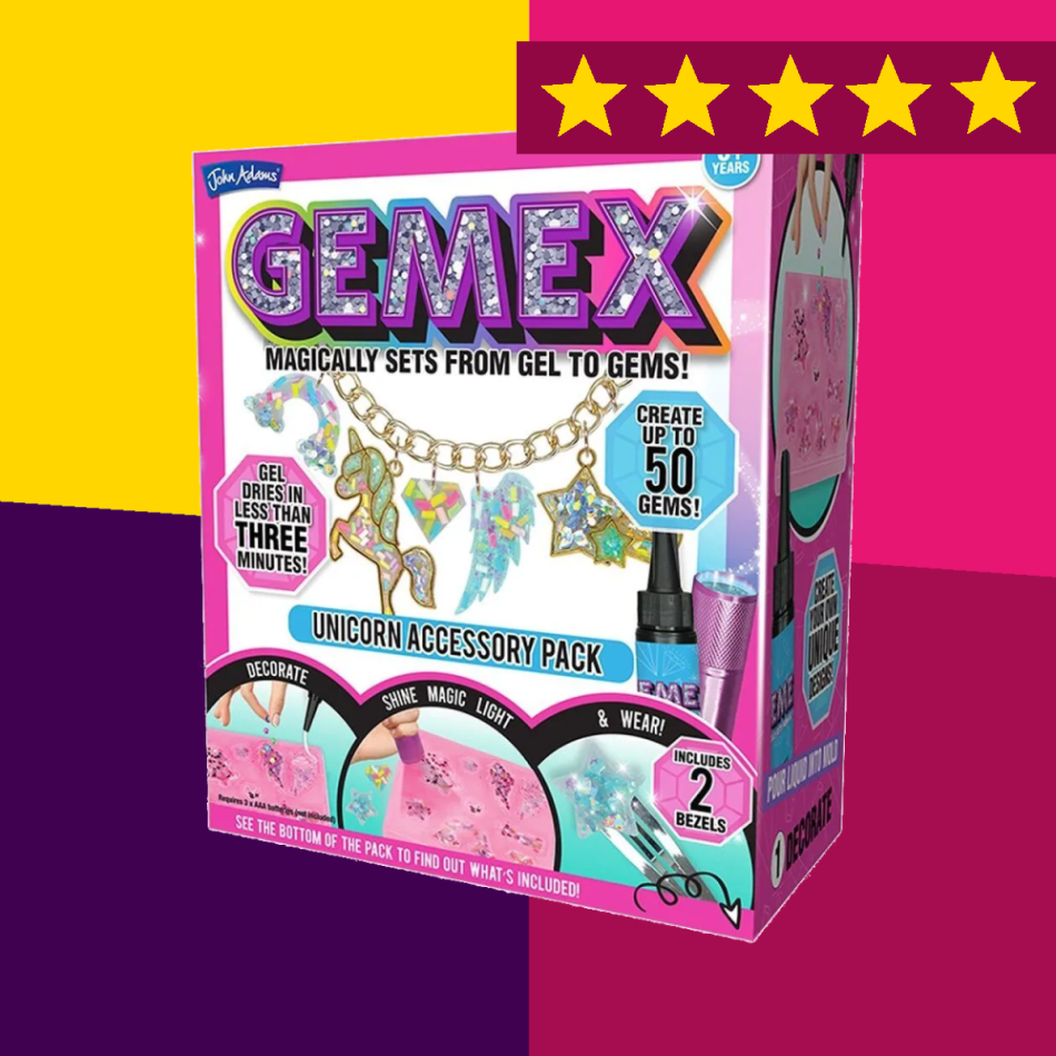 Набор для создания украшений Gemex Unicorn темно-Розовый 16 см / гемекс