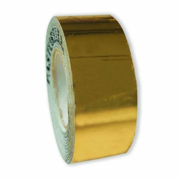 Обмотка зеркальная PASTORELLI VERSAILLES 11м для гимнастических обручей булав клейкая с подложкой, 04855 Золотой