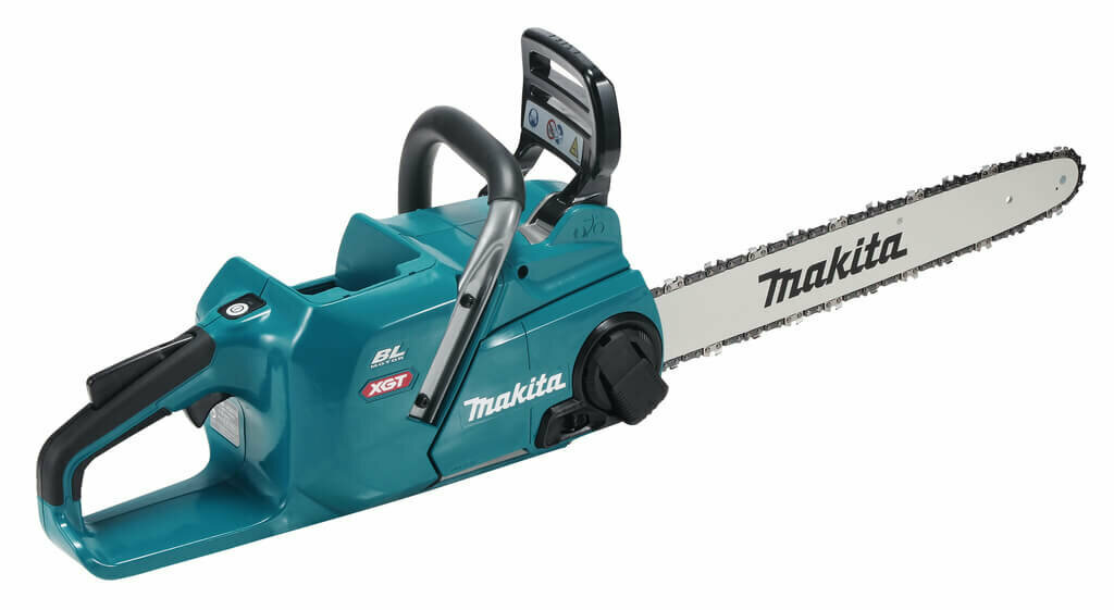 Пила цепная аккумуляторная Makita XGT 40 В, 1600 Вт, 18"/45 см, 3/8",1.3 мм, 25.5 м/с, без АКБ и ЗУ, - фото №1