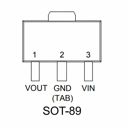 Микросхема RT9166A-12PXL SOT-89 100 шт 2sc1766 smd транзисторный отпечаток sot 89 silkscreen q1766 тип npn 50 в 3 а биполярный усилитель транзистор