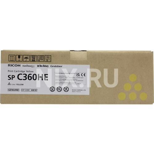 Картридж Ricoh SP C360HE (желтый экономичный)