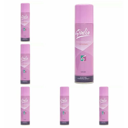 ATAK GIULIA DEODORANT MUSK Дезодорант женский, 150 мл, 6 штук.