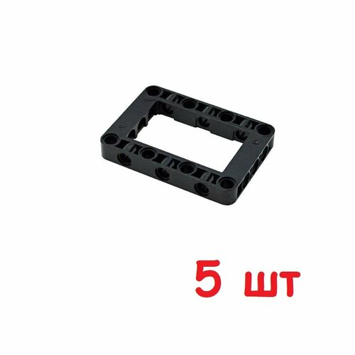 фото Рама для конструктора 64179 рамка 5x7 technic черная, 5 штук