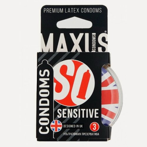 Изображение товара Презервативы ультратонкие MAXUS AIR Sensitive, 3 шт в одной упаковке