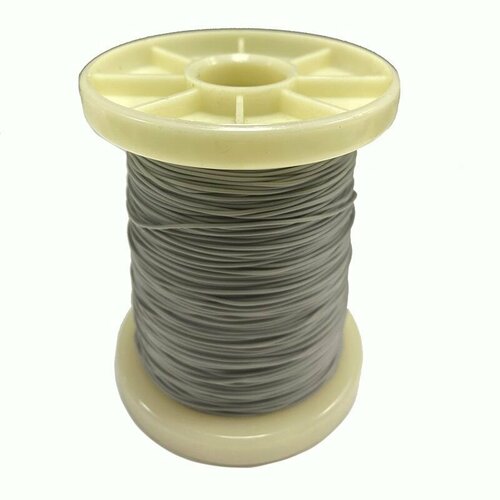 Провод силиконовый 30AWG 0,05 мм кв катушка 100 м (серый)