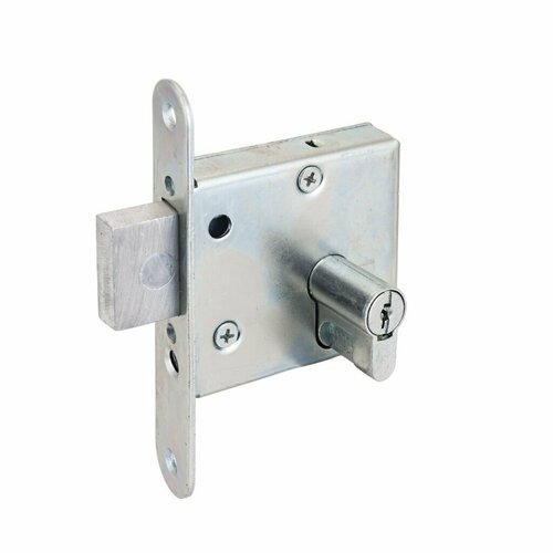 Замок врезной Абсолют ЗВ1-203163 БП-00013410 без ручки цилиндровый 4 ключа хром 871₽