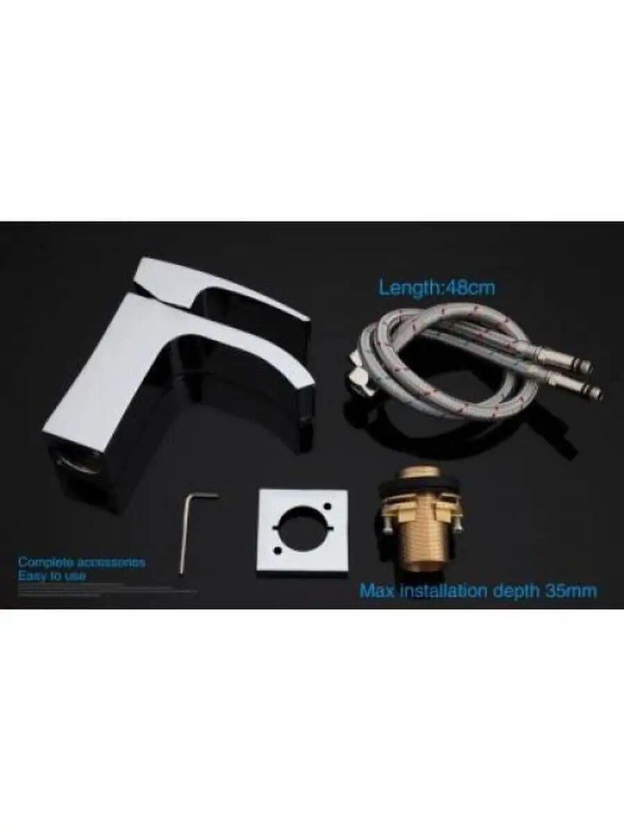 Смеситель для раковины Gappo Jacob G1007-1, лаутунь в цвете хром — фото 1