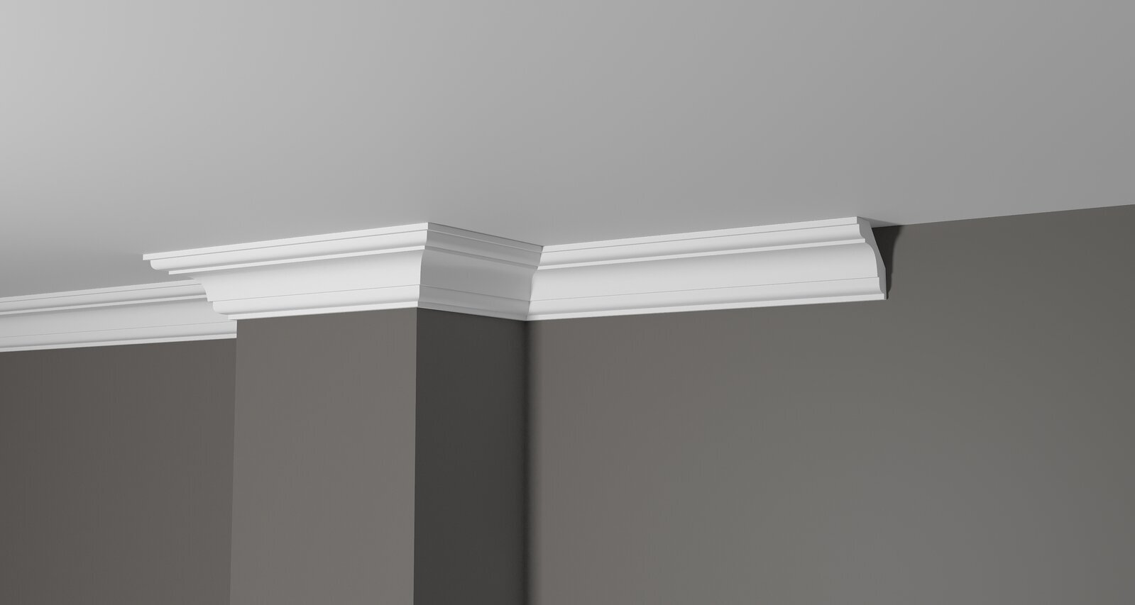 Карниз Decor-Dizayn арт. DD05 ( д. 2000 x в. 49 x ш. 49 мм. )