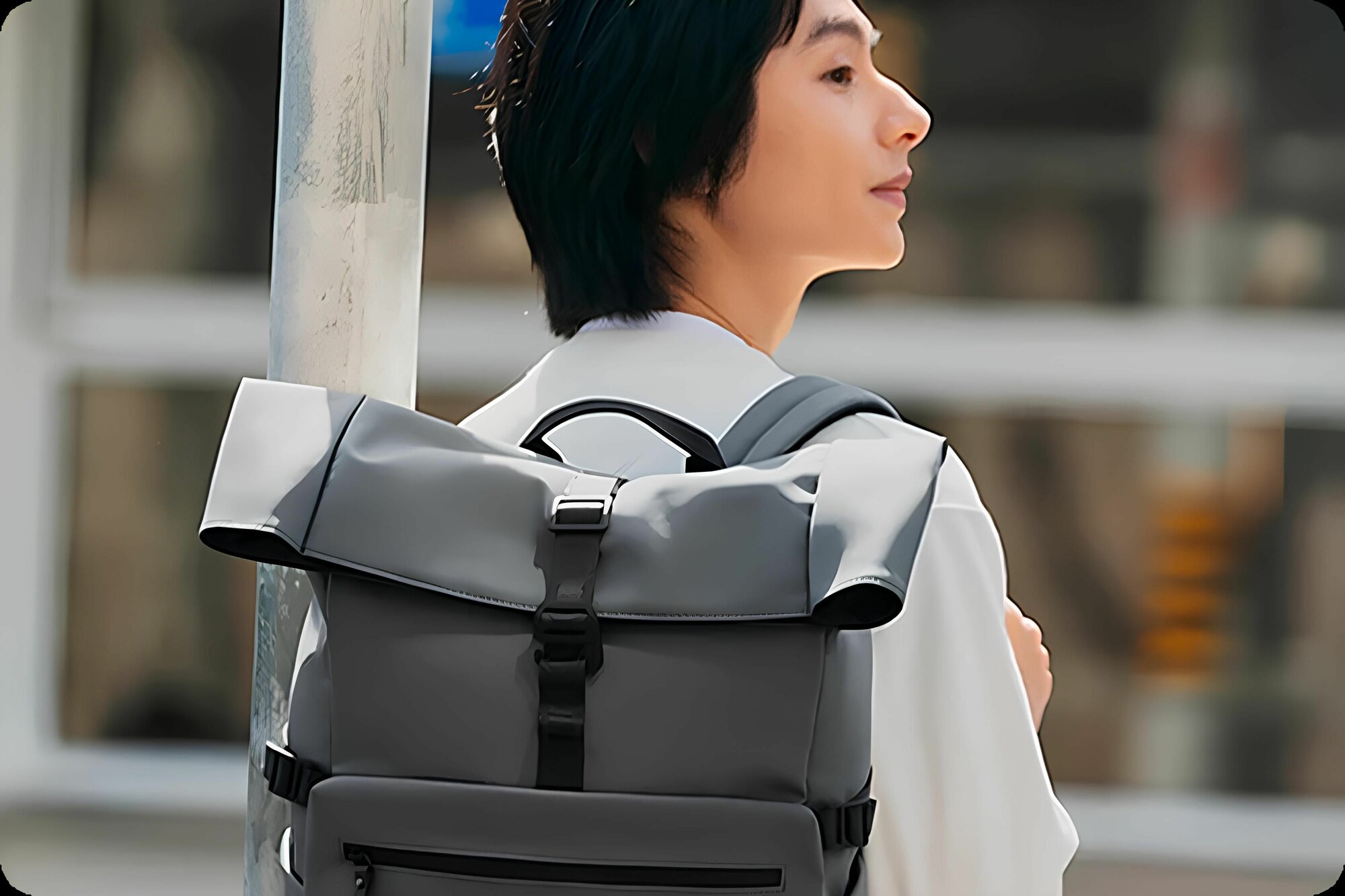 Рюкзак Mijia Rolled Casual Backpack Silver
