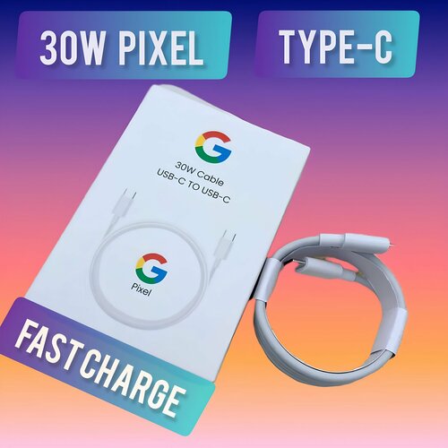 Kабель для быстрой зарядки Google Pixel 8 7 6 Pro 8A 7A 6A 30 Вт PD 100 см UBS-C кабель передачи данных для Google