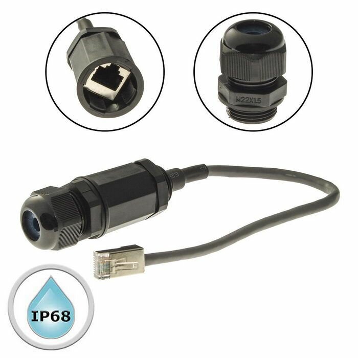 Разъем RJ45M20L25-5B CAT5E FTP / SZC