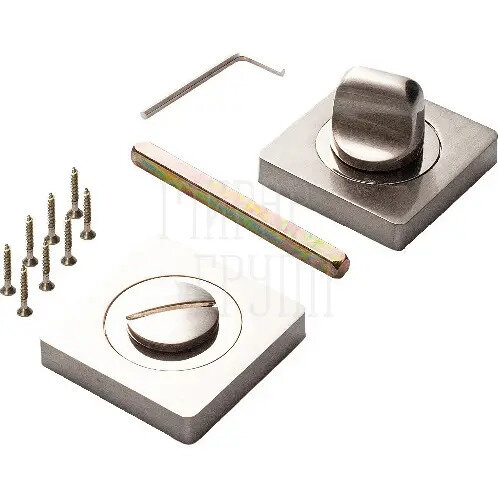 Завертка квадр. к ручкам Renz INBK 02 матовый никель + никель