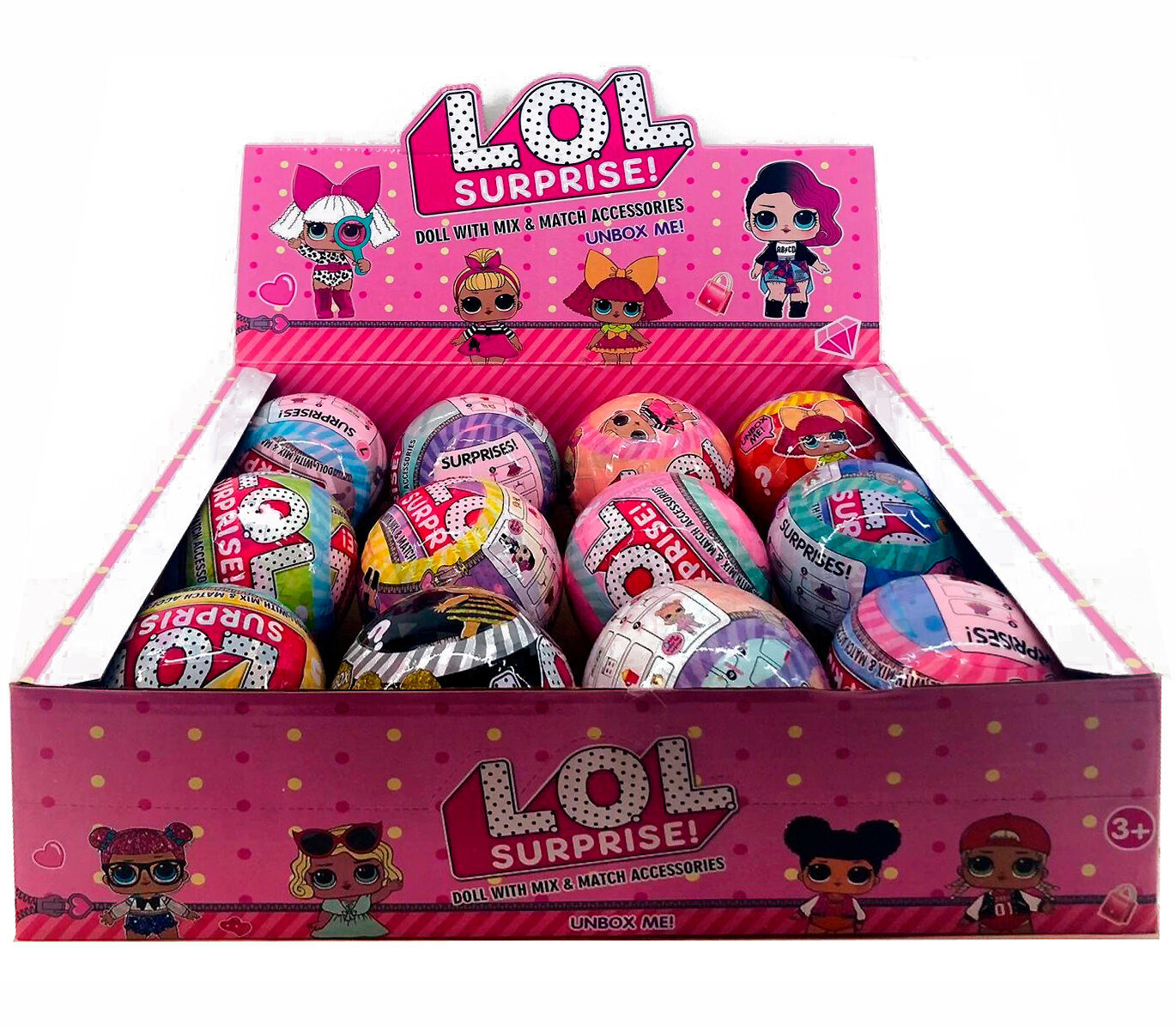 Кукла Лол LOL SURPRISE doll with mix & match accessories в шаре Ø 10 см
