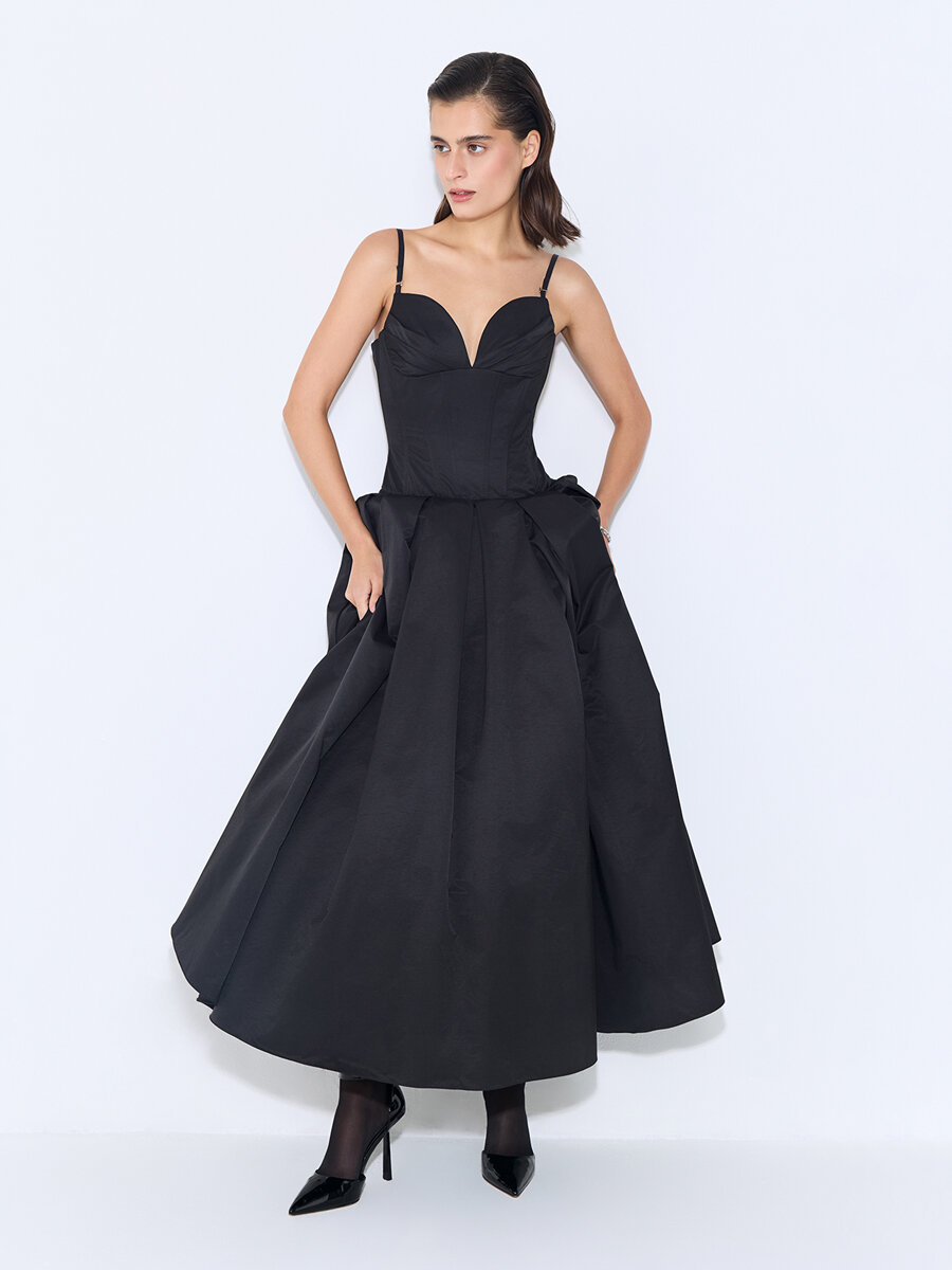 Платье TOPTOP STUDIO, размер M, черный