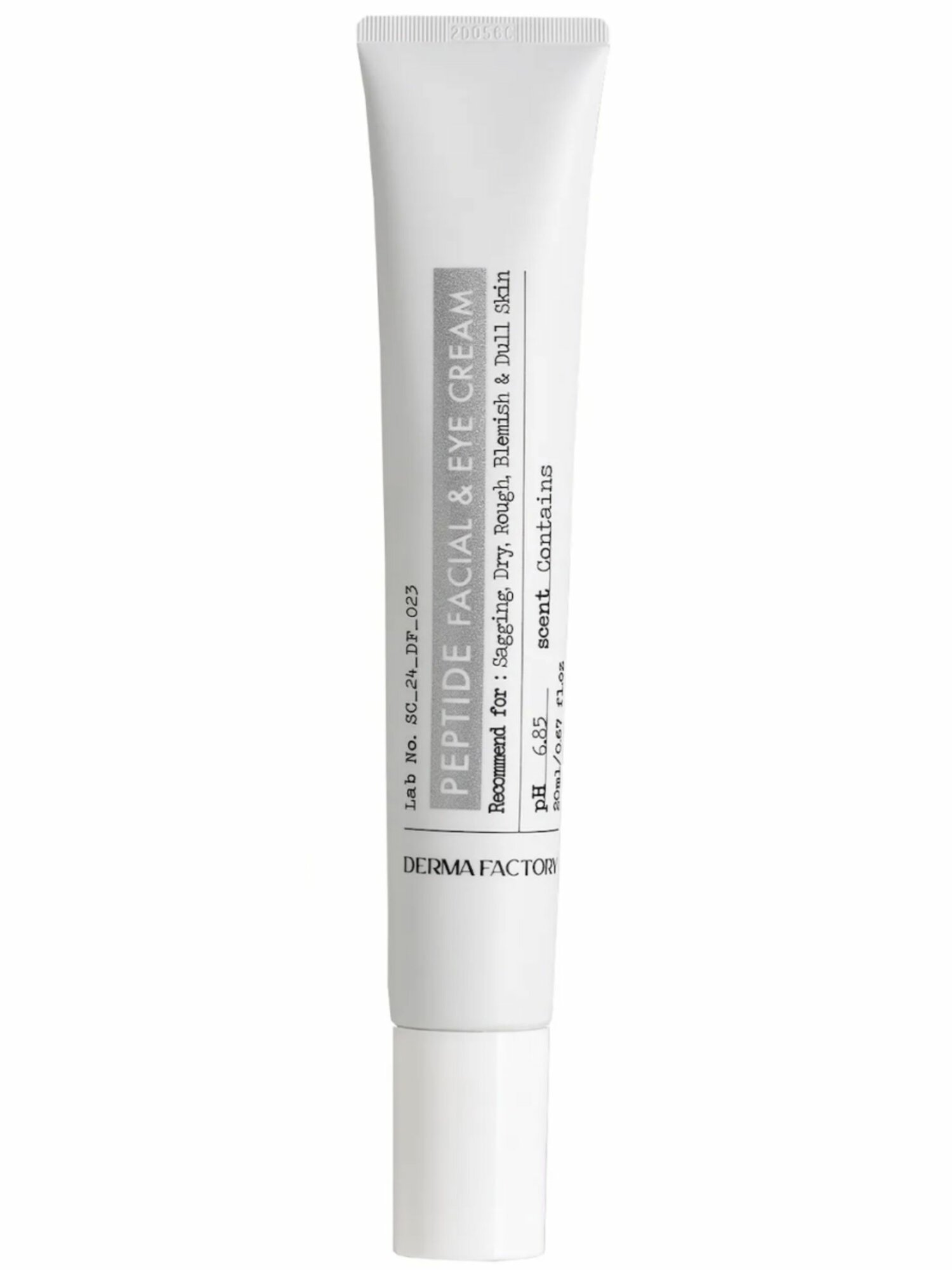 Derma Factory Крем для лица и кожи вокруг глаз с пептидами Peptide facial and eye cream 20 мл.