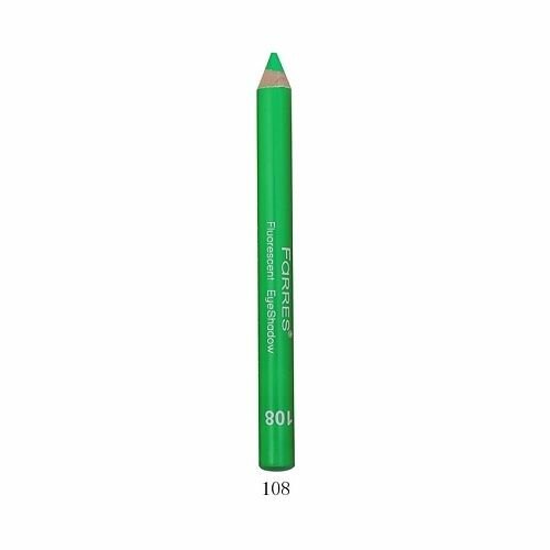 Карандаш для глаз FARRES "Fluorescent EyeShadow", Тон 108, Салатовый, c неоновым эффектом