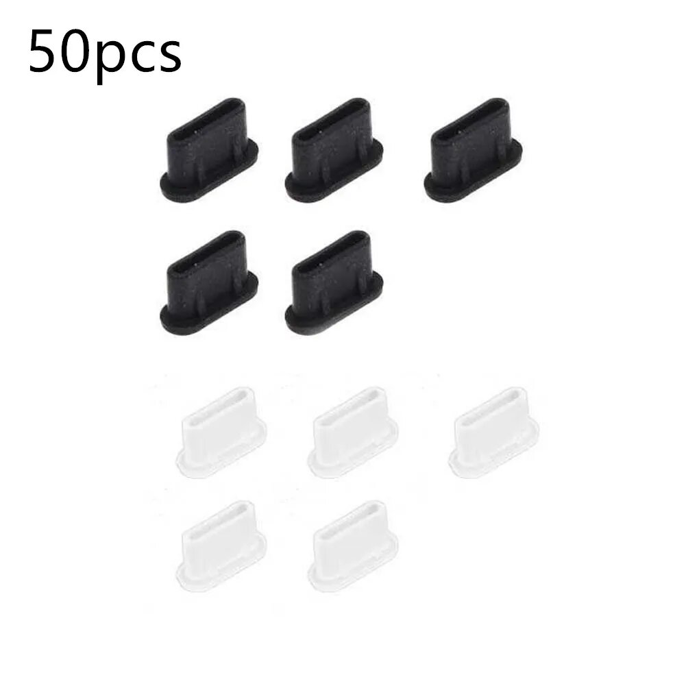 10/30/50 шт, Силиконовые пылезащитные заглушки для порта USB Type-C, 50PCS