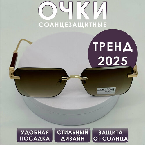 фото Солнцезащитные очки , белый, бесцветный, черный, серебряный, коричневый, фиолетовый, золотой, хаки, оранжевый, синий, красный, желтый, серый, пыльная роза нет бренда