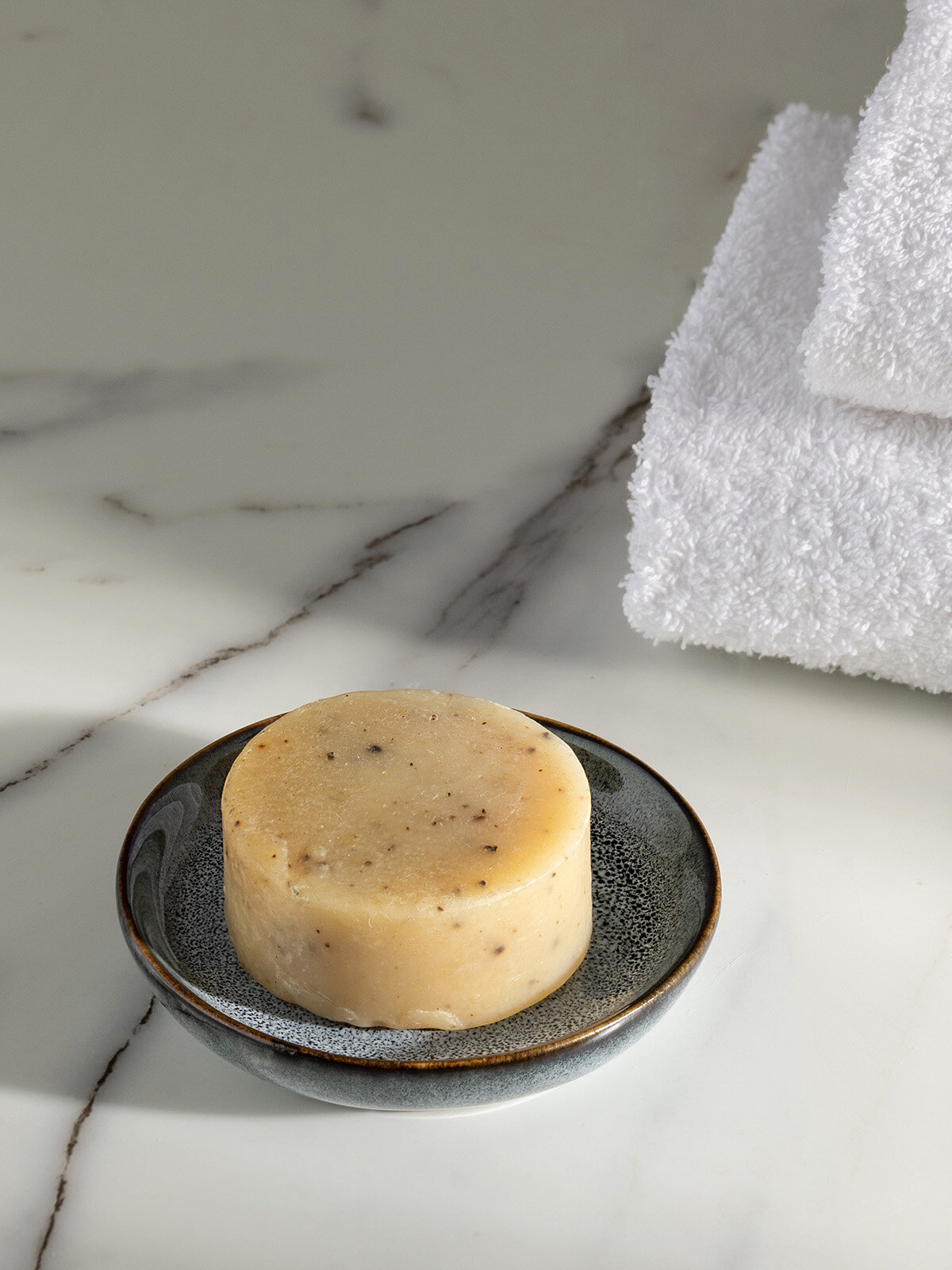 Мыльница DeNASTIA reactive Deco 11x11x2,5см, круглая, керамика — фото 1