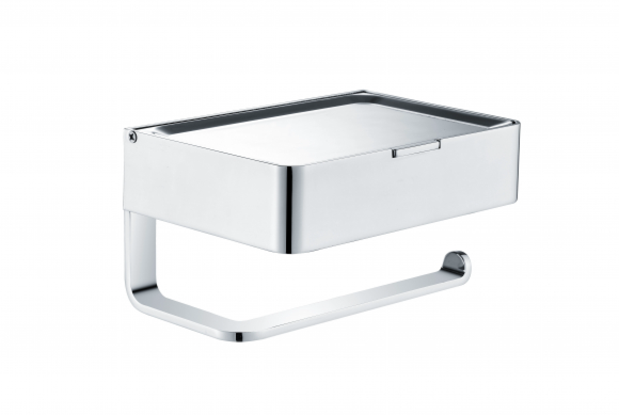 Настенный бумагадержатель плоский Grocenberg AC0050CR, материал латунь