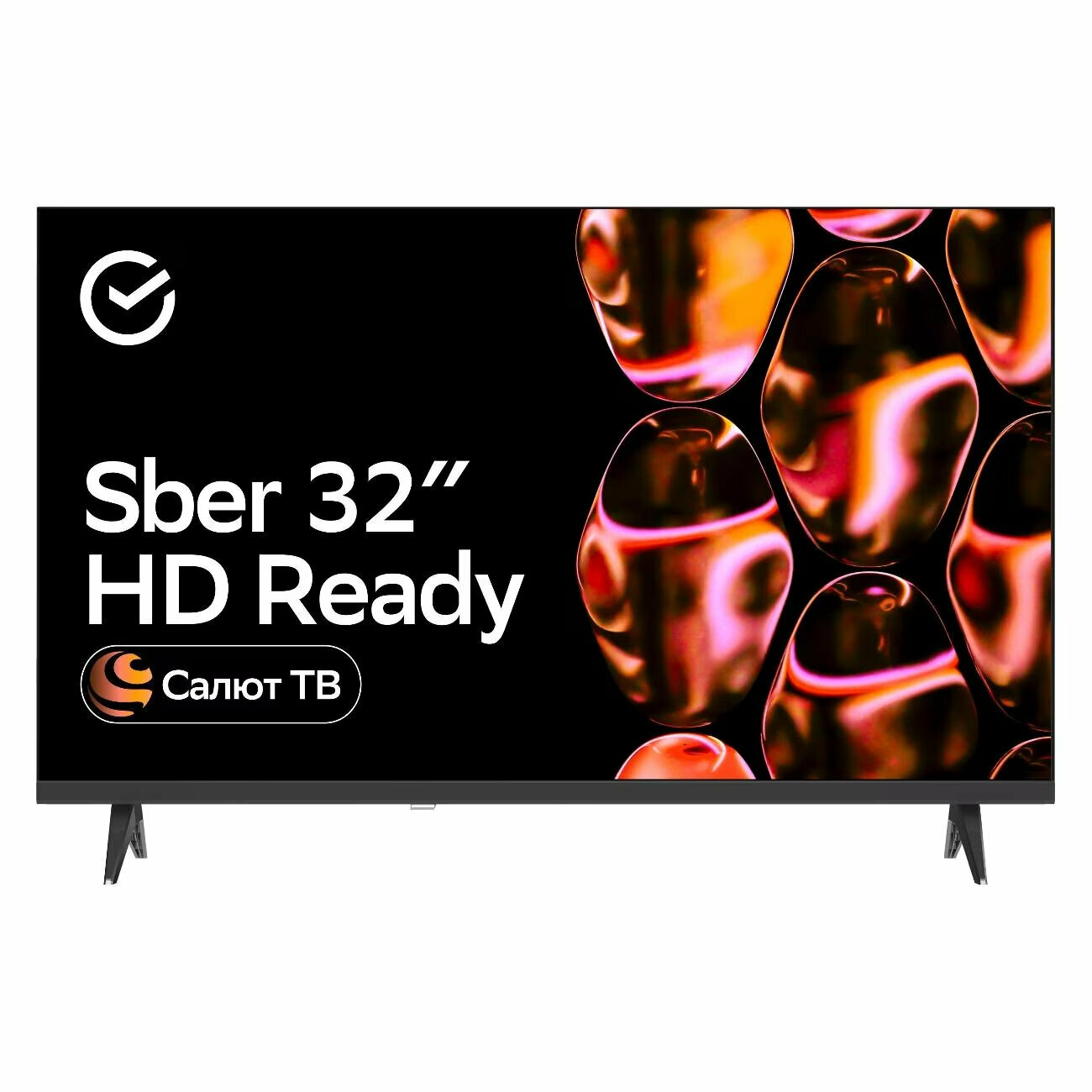 32" Телевизор Sber SDX-32H2124, HD (1366x768 Пикс), черный цвет
