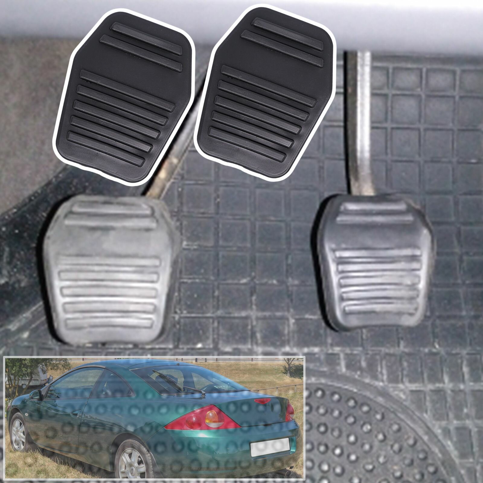 Для Focus MK1 Fiesta MK5 Fusion JU Tourneo/Transit Connect Cougar, резиновая автомобильная тормозная муфта, педаль, накладка, аксессуары