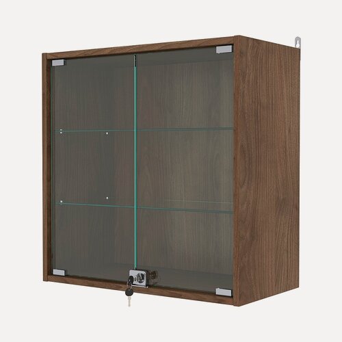 Изображение товара Витрина настенная №1-1АГ, Орех. Производитель товара - компания Westcom.