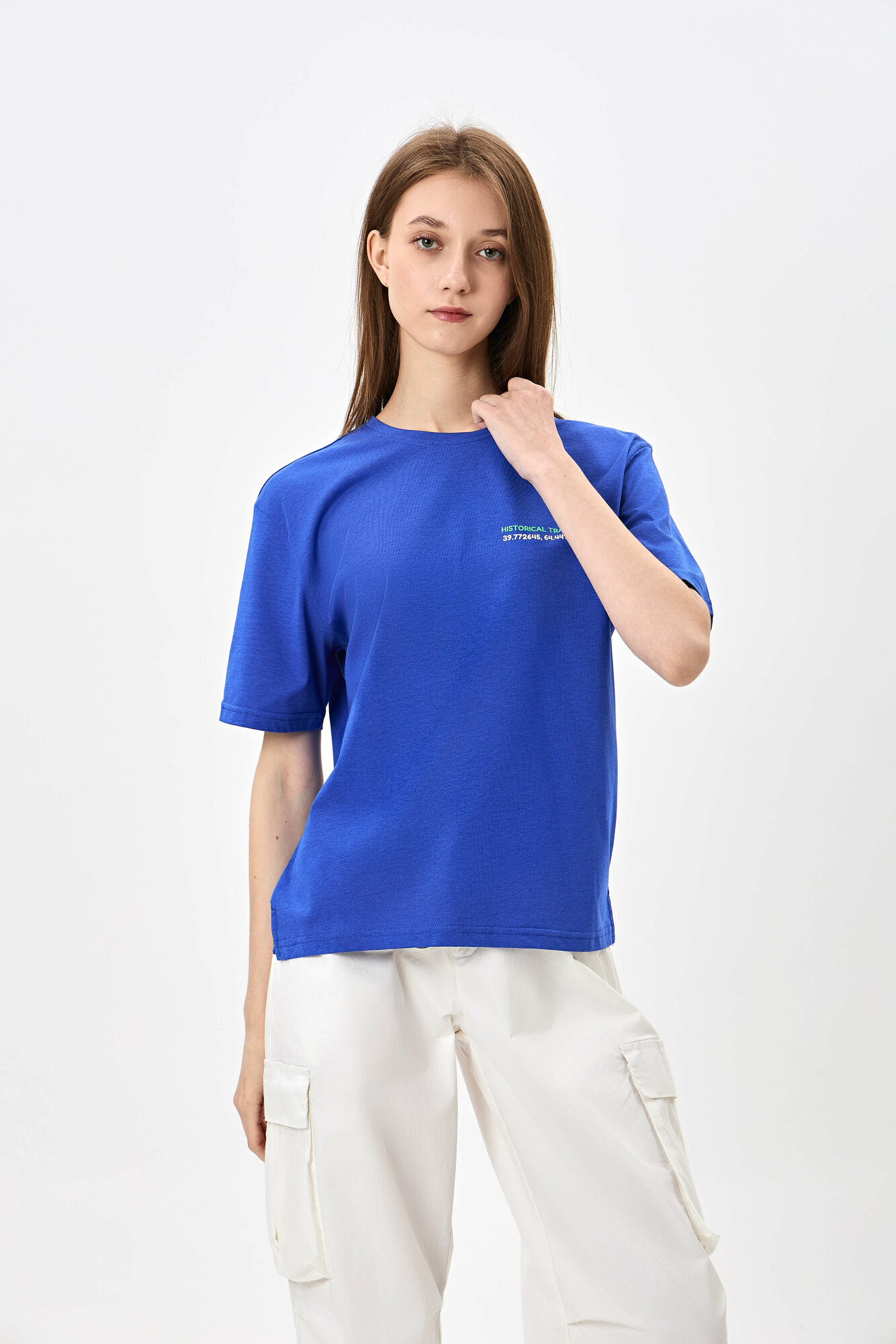 Футболка спортивная TERRA PRO, размер XS, electric blue