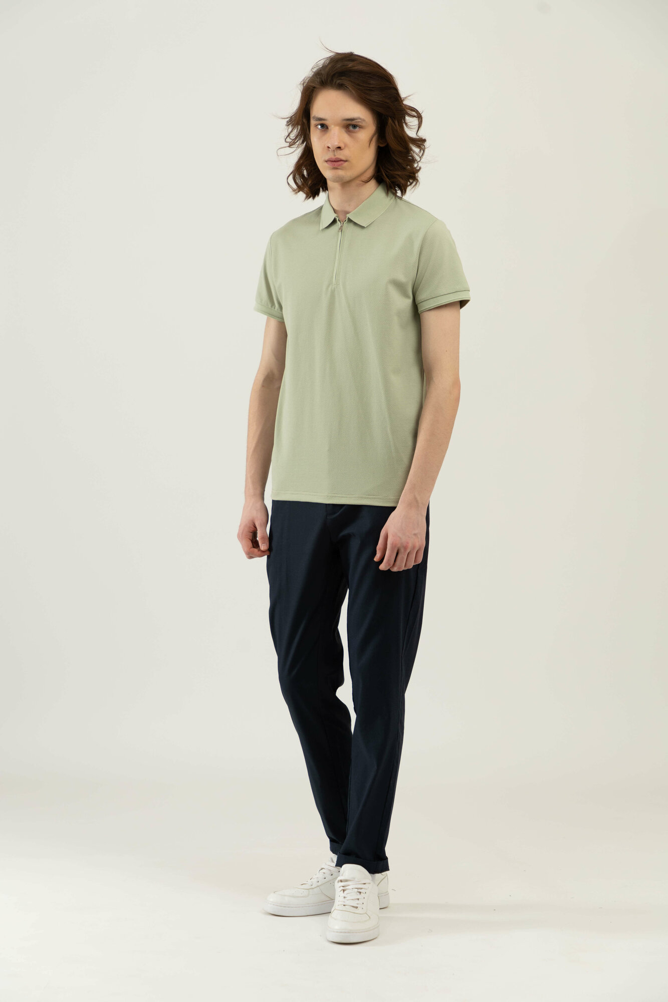 Поло спортивное TERRA PRO, размер S, green — фото 1