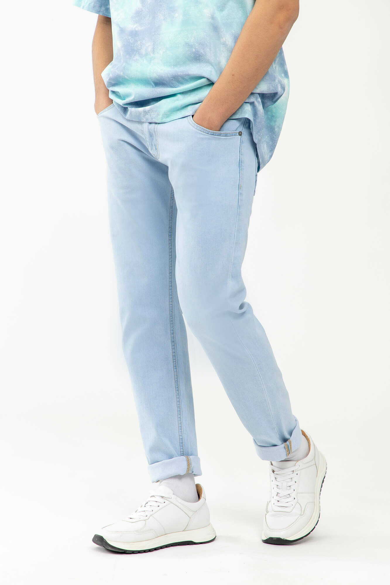 Джинсы зауженные TERRA PRO, размер 34, blue — фото 1