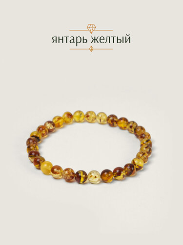 Изображение товара Эластичный браслет, янтарь