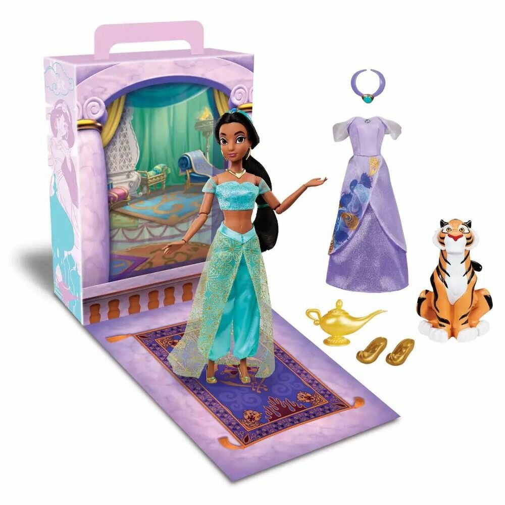 Disney Princess Кукла Жасмин Disney Story Doll набор с нарядом и аксессуарами 28 см 2023