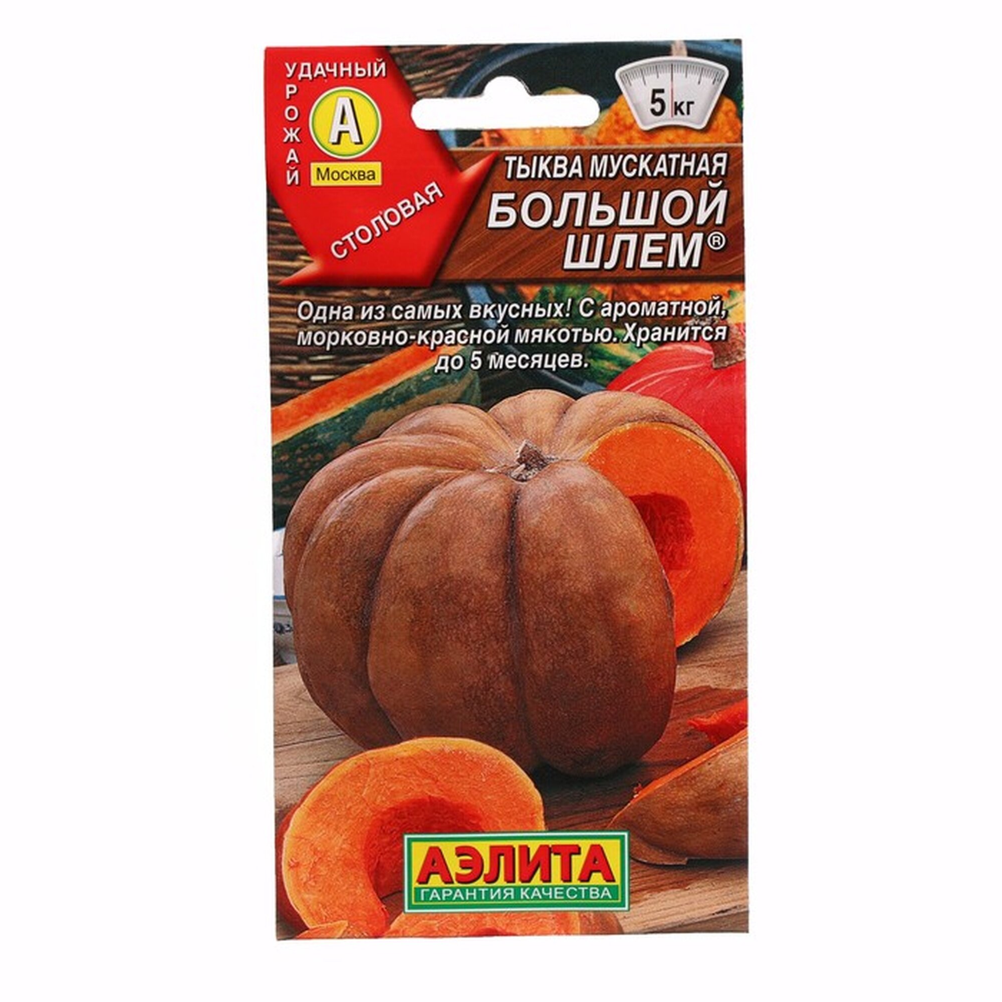 Семена тыквы Агрофирма аэлита  Большой шлем   среднеспелые  1г