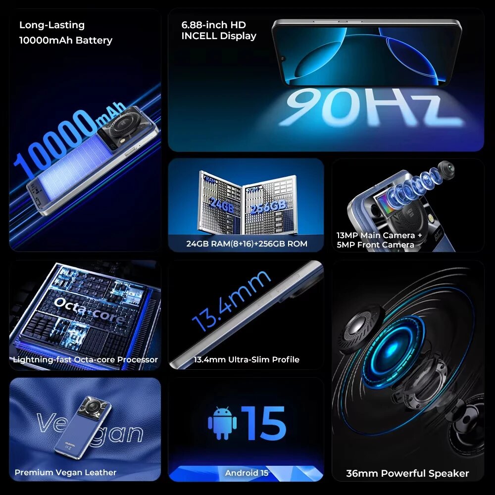 Смартфон Oukitel C60 Pro, 24/256ГБ — фото 1