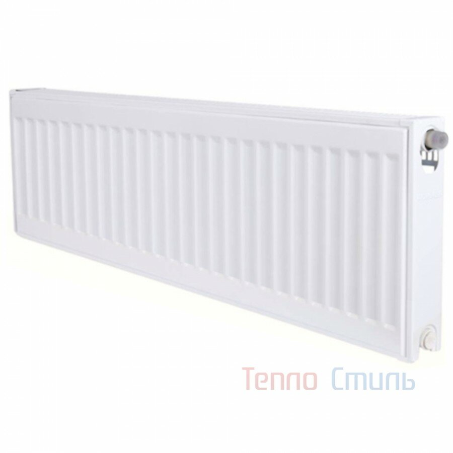 Стальной панельный радиатор тип 22 300х1400 с нижним правым подключением Ventil Rommer RRS-2020-223140