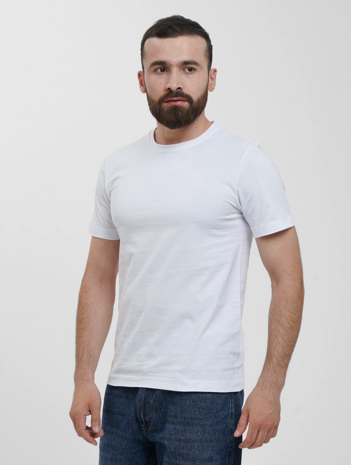 Футболка, 1 шт., размер XXL, белая