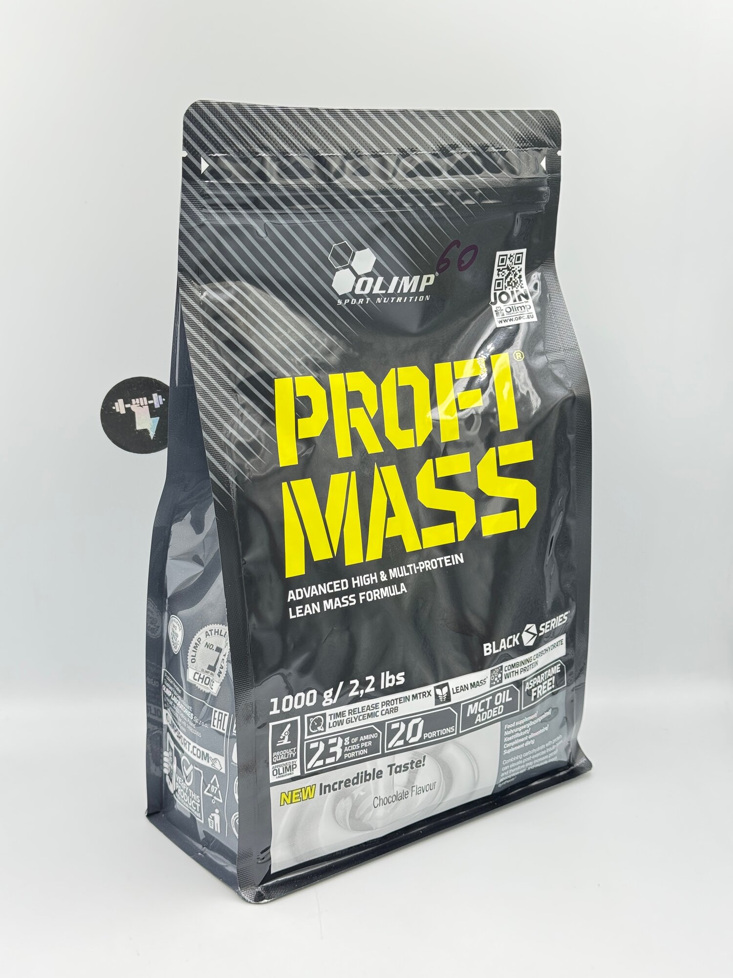 Olimp Profi Mass Advanced high & Multi-Protein Lean Mass Formula strawerry flavour 20portions 1000g
