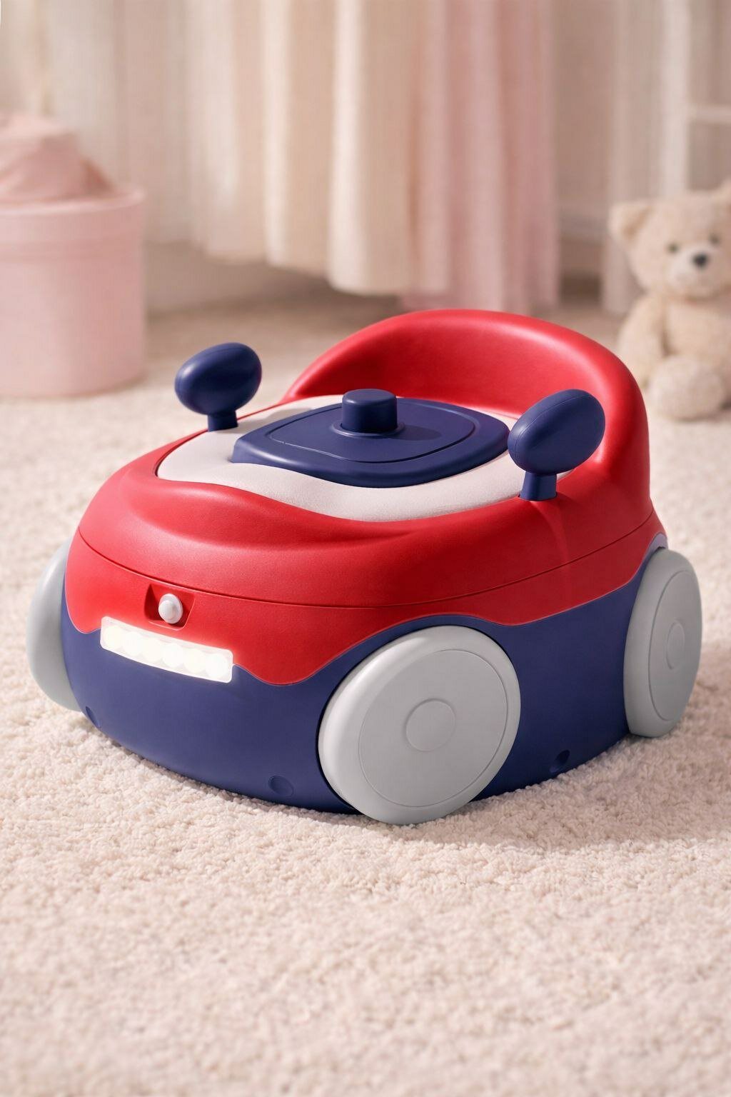 Детский горшок в форме машинки с удобным сиденьем