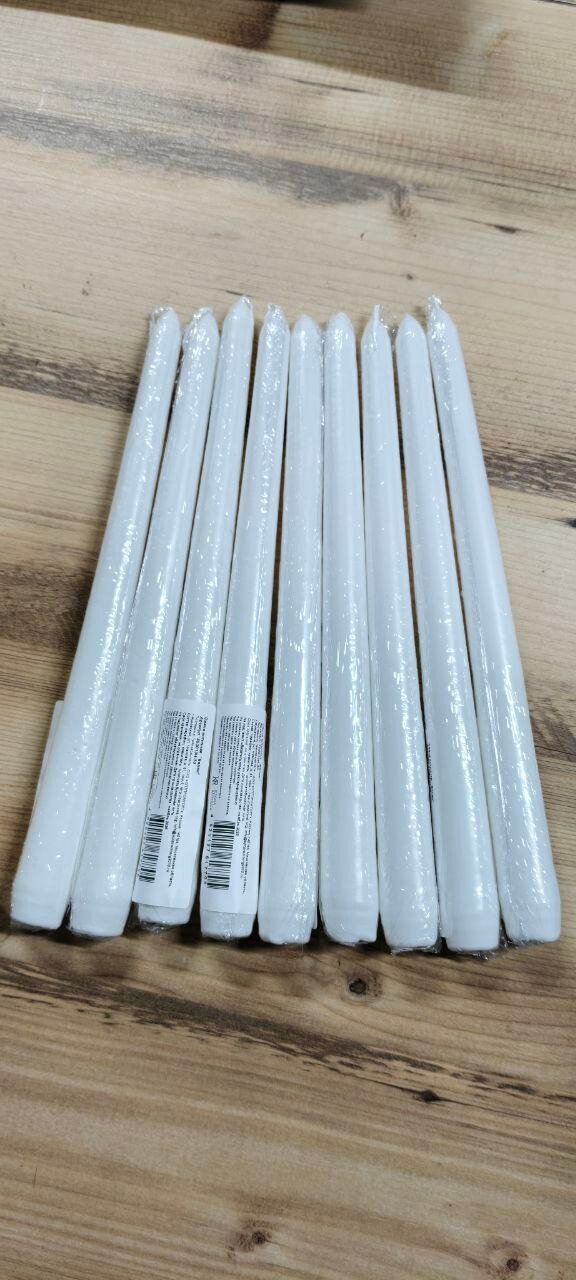 Свечи античные белые 30шт (премиум качества) — фото 1