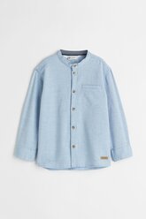 Рубашка H&M для мальчиков, цвет Синий; размер 110