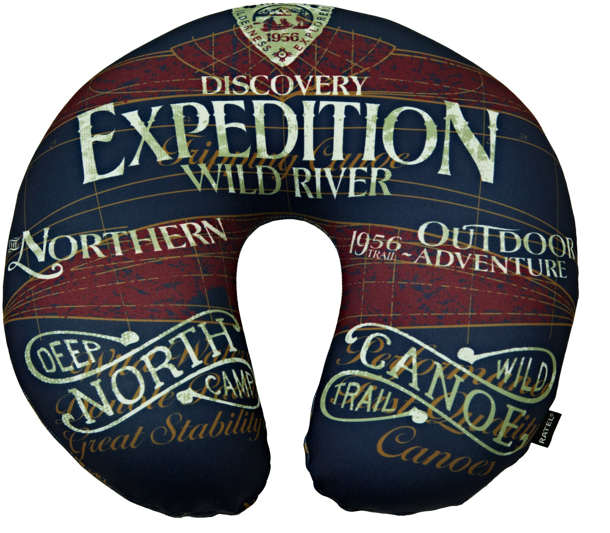 Подушка дорожная для шеи RATEL серия Travel дизайн Expedition.