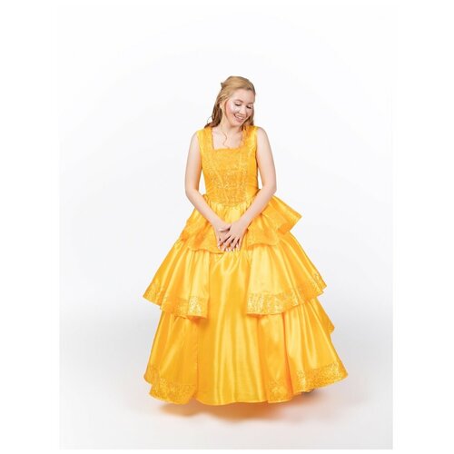 Взрослый костюм Принцессы в желтом платье (16785) 44-46 взрослый костюм день мертвых 9960 42 44