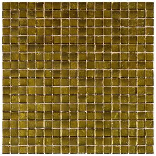 B47 Мозаика одноцветная чип 15 стекло Alma Mono Color золотой глянцевый