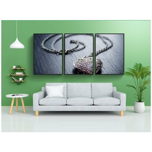 фото Набор модулных постеров для интерьера "сердце, любовь, ювелирные изделия" 60x90 см. в тубусе, без рамки lotsprints